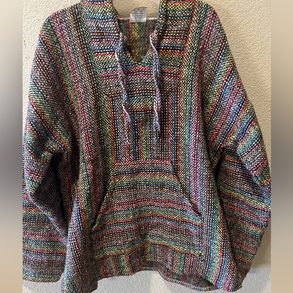 Women’s Mexican Hoodie Pullover Size L
